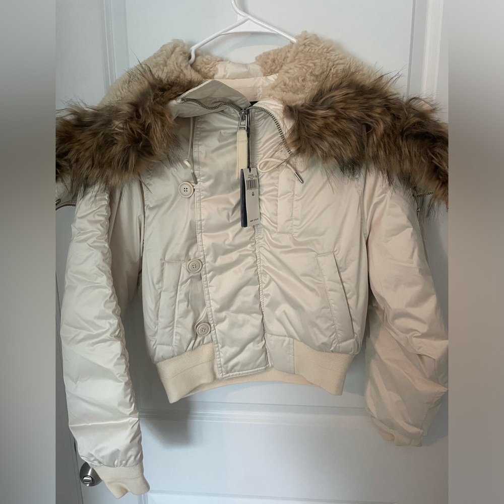 Women’s Fur Lined Winter Crop Coat